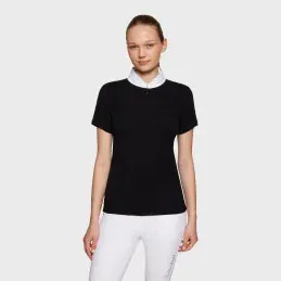 Bon March POLO CONCOURS MANCHES COURTES CARLOTTA SS25 SAMSHIELD - Noir - XS