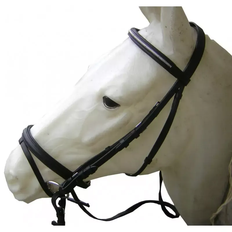 Bridon muserolle combine Cavalhorse cuir cheval – Poney – Noir Affaire  Saisir