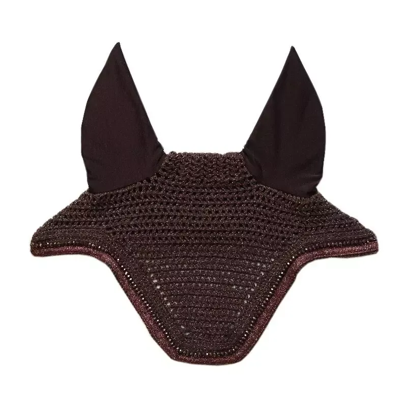 Petit Prix Bonnet anti-mouches cheval Wellington Glitter Band et Soundless Kentucky - Cheval - Chocolat