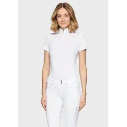 Quantit Limite POLO CONCOURS LEA CRYSTAL FERNA SS26 SAMSHIELD – Blanc – XS