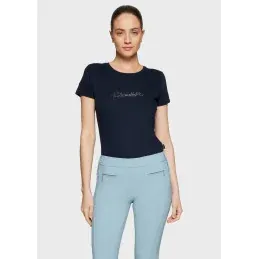 TSHIRT SYLVIA SS26 SAMSHIELD – Bleu marine – XS Vente Flash