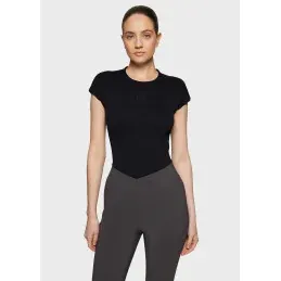 POLO MANCHES COURTES SAMIA SS26 SAMSHIELD - Noir - S Acheter Direct