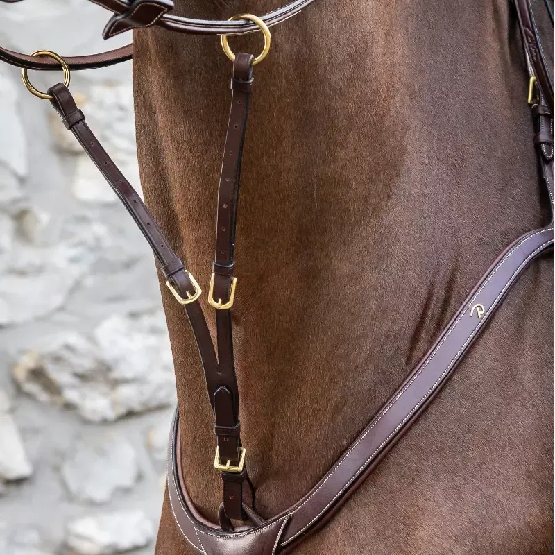 Certifi Fourchette de martingale Dy'on D Collection cheval anneaux - Cheval - Noisette