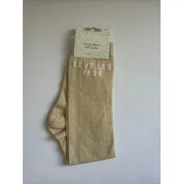 CHAUSSETTES PAILLETTES EQUITATION - LEVE LES YEUX - Dor Paiement Scuris
