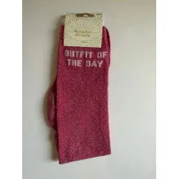 CHAUSSETTES PAILLETTES EQUITATION - OUTFIT OF THE DAY - bordeaux Prix Bas
