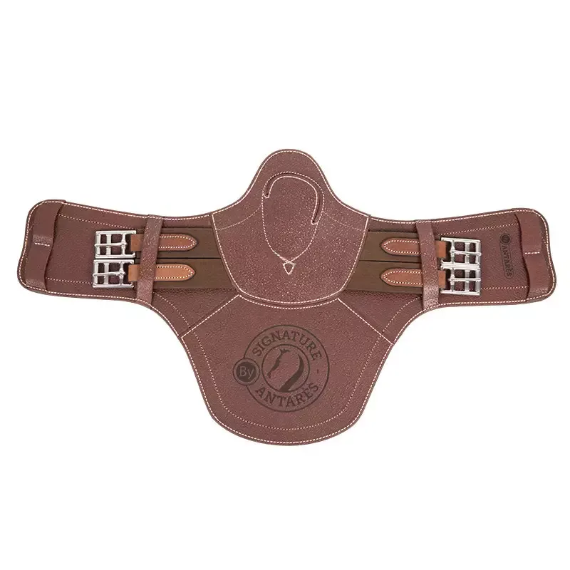 Promotion Saisonnire Sangle Antars Signature bavette courte cheval - 60 - Brun