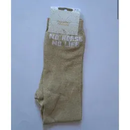 Authentique CHAUSSETTES PAILLETTES EQUITATION - NO HORSE NO LIFE - Dor
