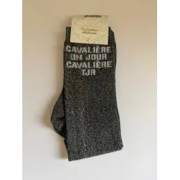 Dernier Modle CHAUSSETTES PAILLETTES EQUITATION - CAVALIERE UN JOUR, CAVALIERE TJR - turquoise