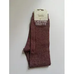 CHAUSSETTES PAILLETTES EQUITATION - L'AUTRE DROITE - Rose Solde