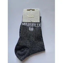 Prix Bas CHAUSSETTES PAILLETTES - MARSEILLE BB - Noir