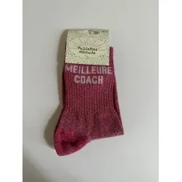 Soldes CHAUSSETTES PAILLETTES - MEILLEURE COACH - Noir