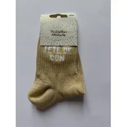 Affaire Saisir CHAUSSETTES PAILLETTES - TETE DE CON