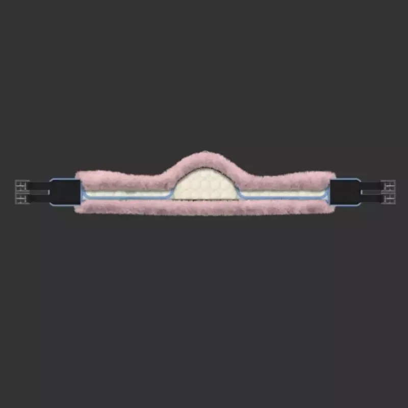 Certifi Sangle longue Mattes personnalisable asymtrique cheval double mouton
