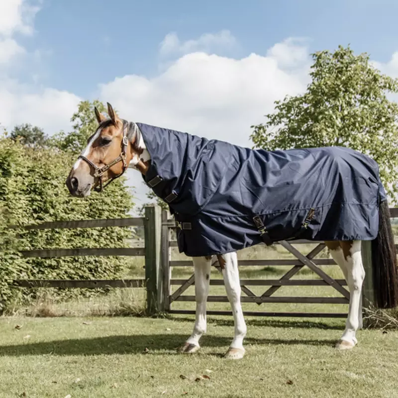 Couverture cheval All Weather Quick Dry Fleece 150g Kentucky - 140 cm - Marine Super Prix