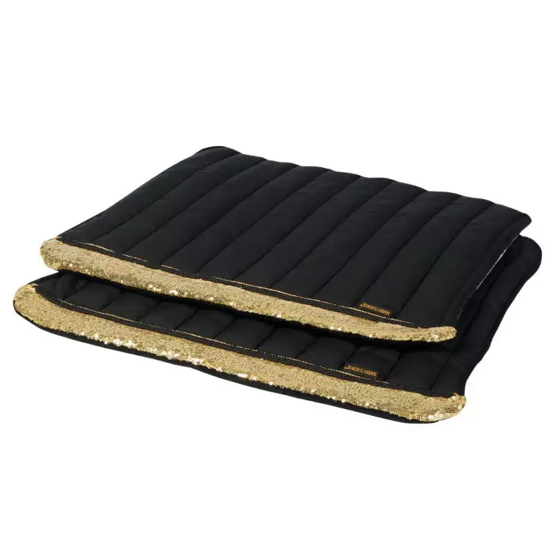 Sous-bandes cheval Harry's Horse Denicci Cavalli Gold - Cob/pur-sang - Noir/Or Vente Directe