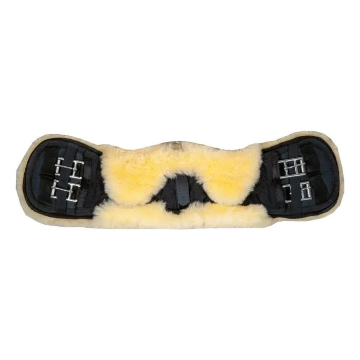 Cincha corta borreguillo HKM - negro/natural / 60 Meilleure Vente