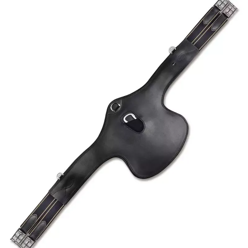 Commande En Gros Sangle bavette Waldhausen Wembley cuir cheval - 135 cm - Noir