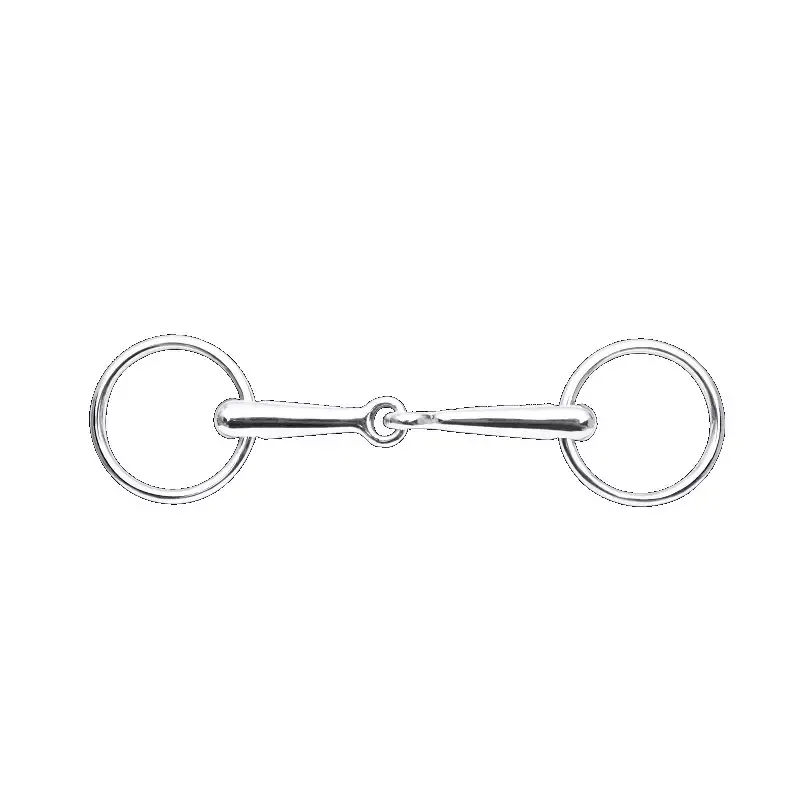 Mors de dressage deux anneaux simple brisure en inox Bon Plan