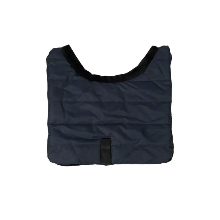 Nouvel Arrivage Protector de pecho para mantas de caballo HKM - azul oscuro / nica