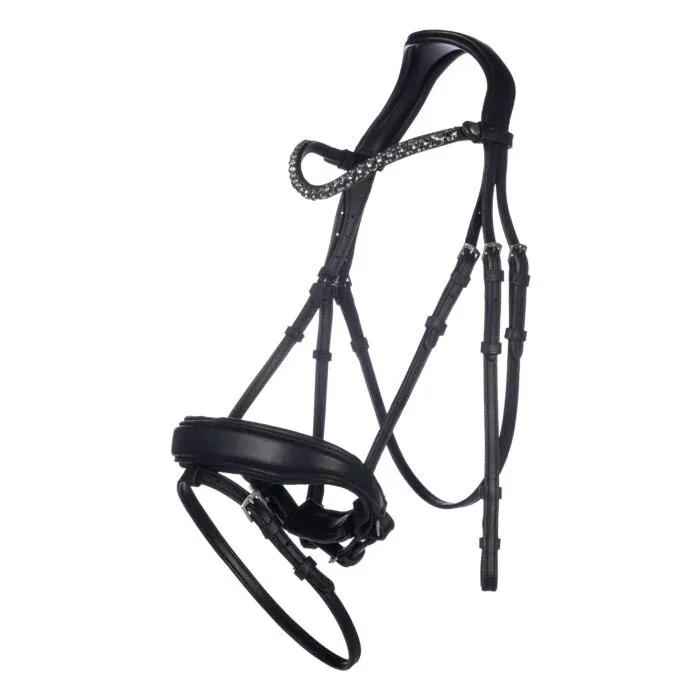 Cabezada -Livigno - Negro HKM - negro / Pony Quantit Limite