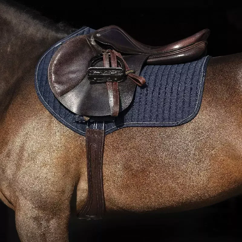 Sangle longue cheval Micklem Horseware cuir anatomique - 120 cm - Brun Dernire Chance
