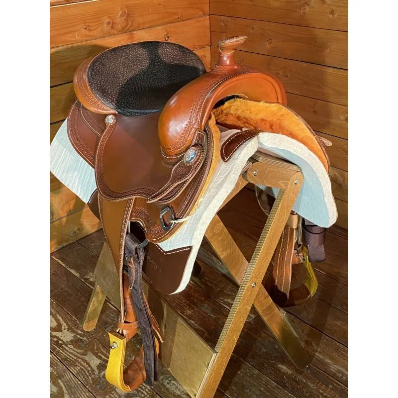 Produit De Marque Selle reining West Wood Cognac Tool