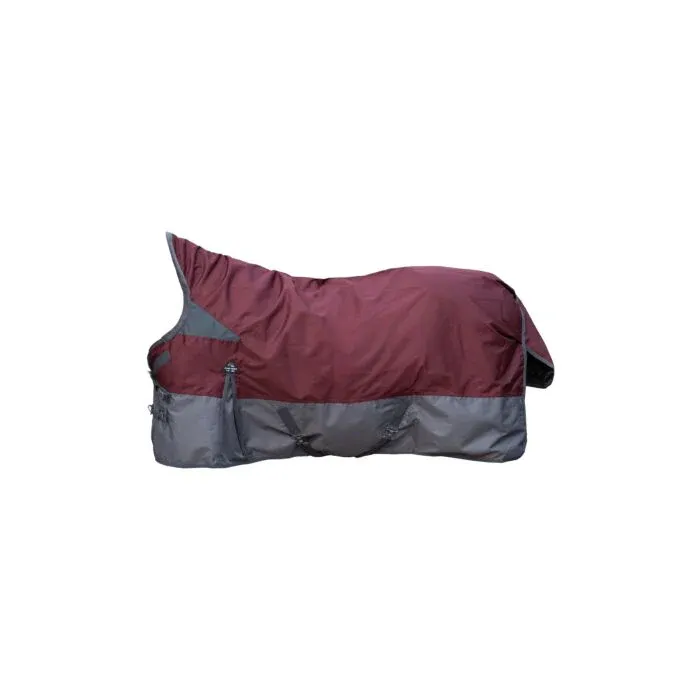 Manta cuello alto -Yukon- 600D con forro polar HKM - rojo oscuro/gris / 135 Super Prix