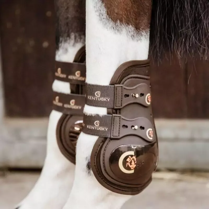 Protge-boulets cheval Kentucky Elastic Moonboots Max 2 crochets - Cheval - Noir Retour Gratuit