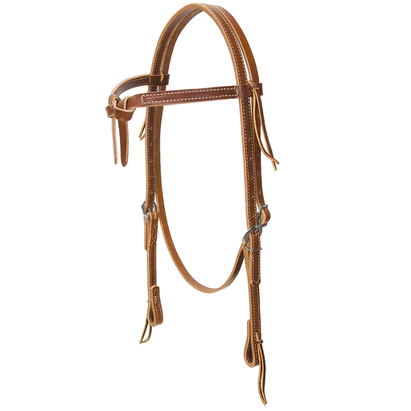 Bridon western cuir Deluxe Latigo Knotted Super Prix