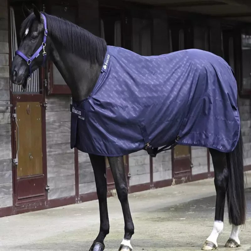 Chemise de box cheval 0g Bucas - 120 cm - Marine Satisfait Ou Rembours