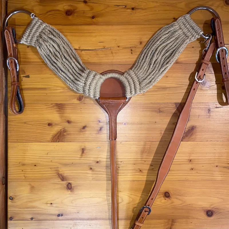 Quantit Limite Collier de chasse coton Cashmillon et cuir