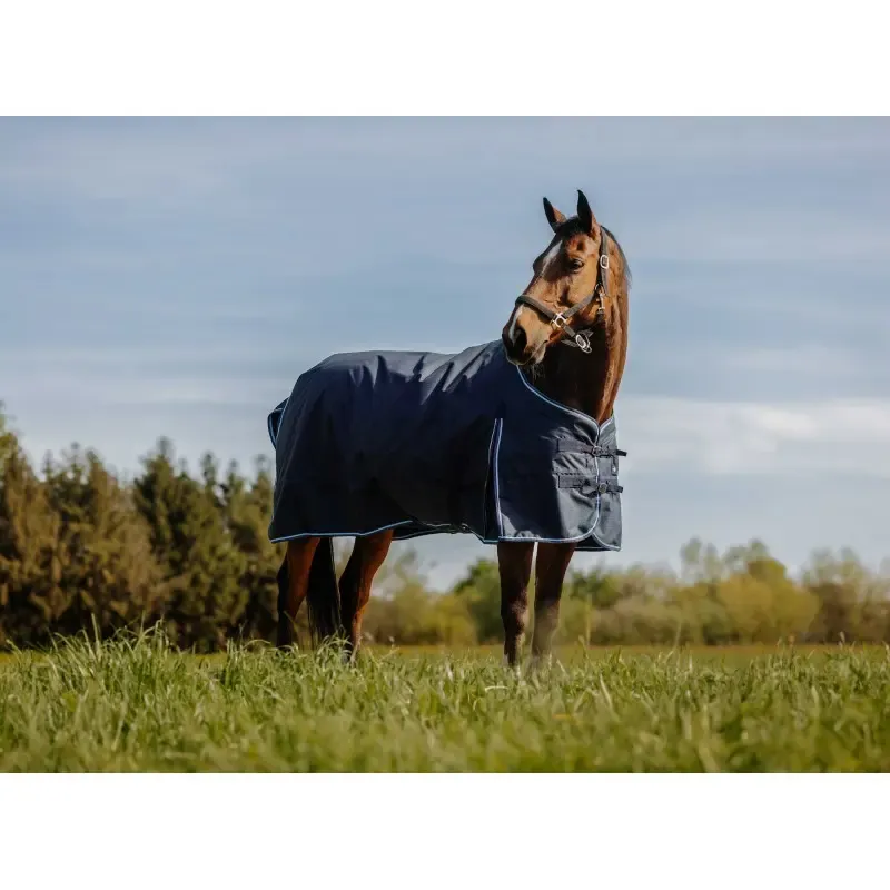 Manta RIDING WORLD - Eco 600D - Azul marino / 125cm Certifi