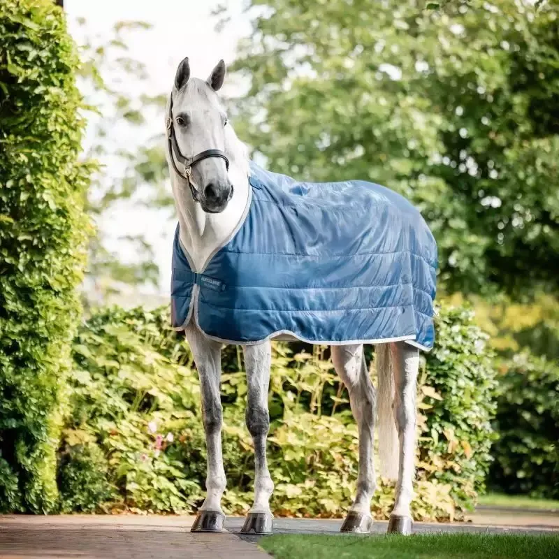 Sous-couverture cheval Liner thrapeutique Rambo Ionic 50g Horseware – 160 cm – Bleu/argent CIB0 Livraison Express