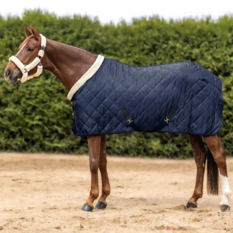 Couverture cheval Waldhausen Exclusive 50g transport et show – 155 cm – Bleu nuit Dernire Chance