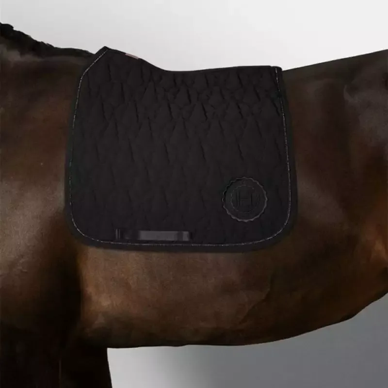 Tapis de selle cheval Vaillant ambassadrice Adle Devaillant Harcour – Cheval Dressage – Noir Haute Qualit