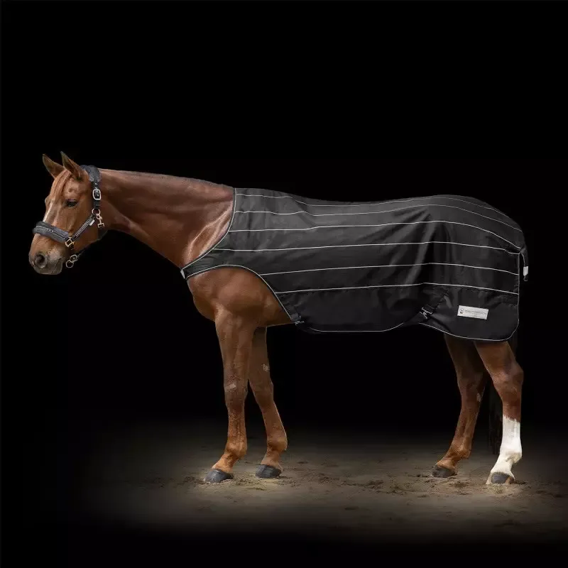 Chemise marcheur cheval Reflex Waldhausen impermable double polaire - 125 cm - Noir/gris Prix Choc