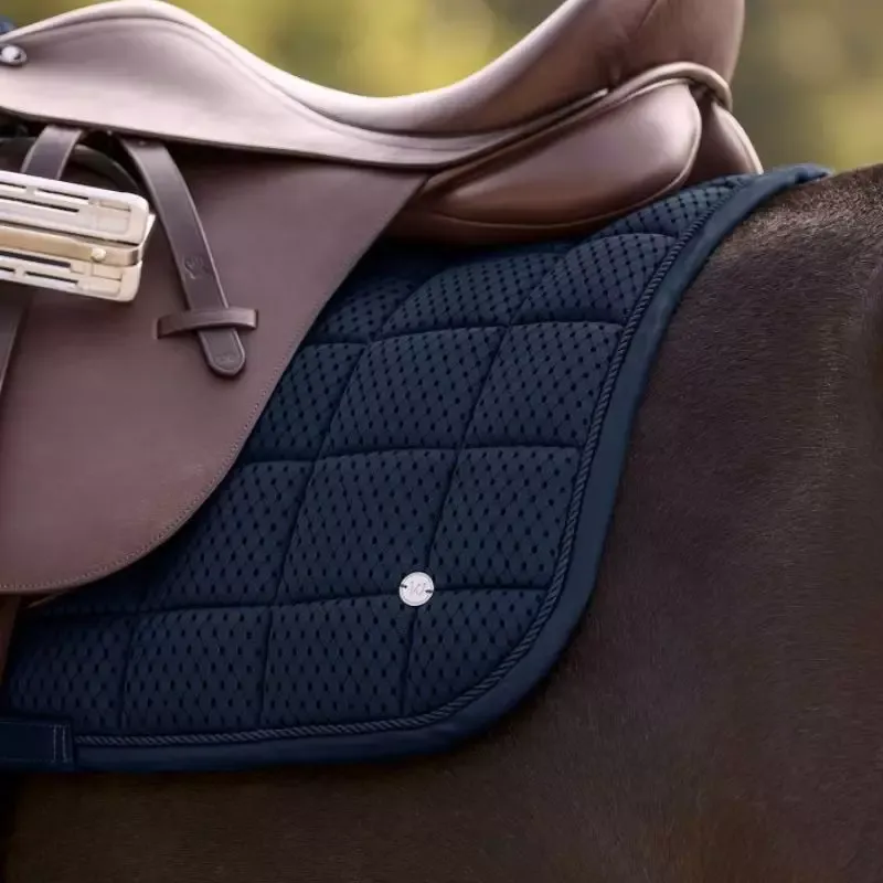 Satisfait Ou Rembours Tapis cheval mesh Breath Performance Waldhausen - Cheval Mixte - Bleu nuit