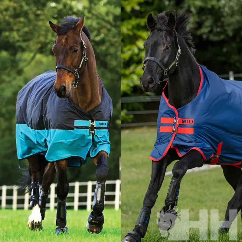 Manta Mio Pony Exterior Medium 200g - Marino/Rojo / 75 cm Super Prix