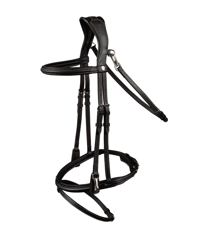 Top Vente Bridon Waldhausen X-Line Work muserolle combine - Cob - Marron