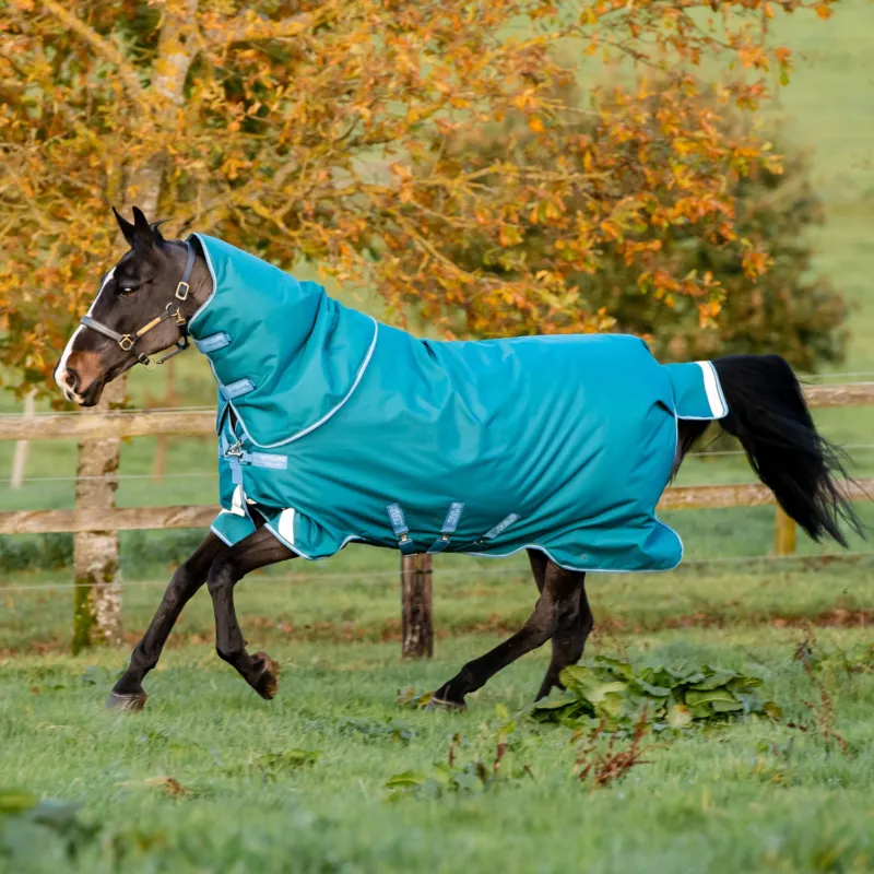 Couverture Horseware Amigo Bravo 12 Plus 400g 1200D - 145 cm - Vert / turquoise Haute Qualit