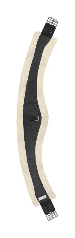 Sangle demi-lune longue Waldhausen tissu molletonn - 115 cm - Noir / nature Haute Qualit
