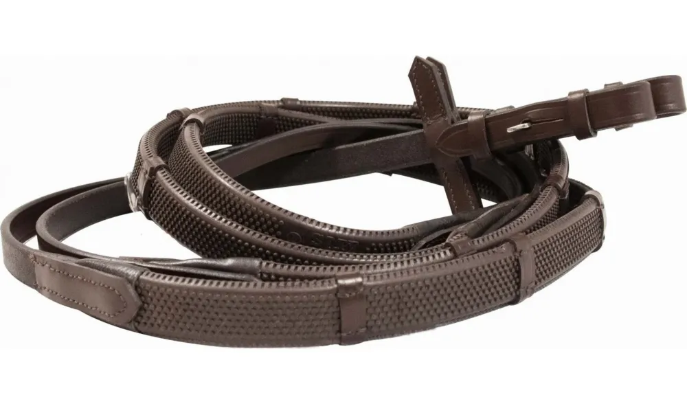 Nouvelle Collection Renes Caoutchouc Arretoirs Petits Picots T de T - 16 mm poney - Havane fonc