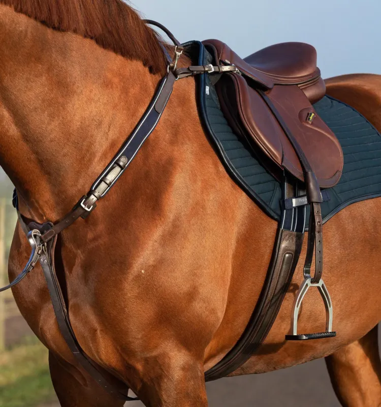 Satisfait Ou Rembours Collier de chasse Horseware Micklem avec martingale - Cheval - Marron