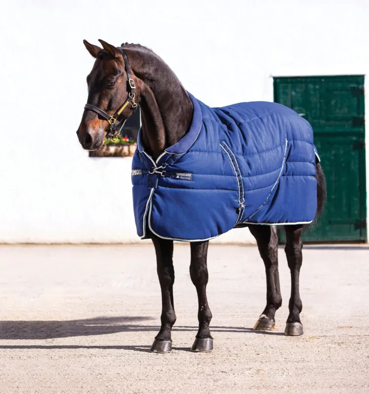 Couverture d'curie Horseware Rambo Cosy 400g - 145 cm - Marine / beige / bleu / marine Marque