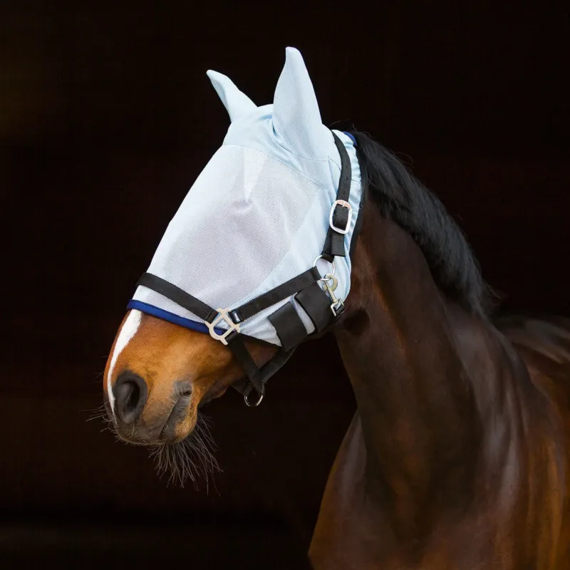 Authentique Masque anti-mouches oreilles Horze – Grand cheval