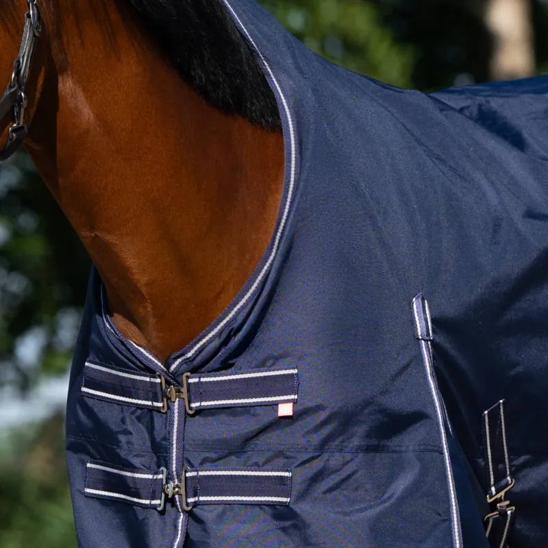 Rduction Couverture de paddock Imperial Riding Basic avec couvre-cou haut 200gr - 125 cm - Marine