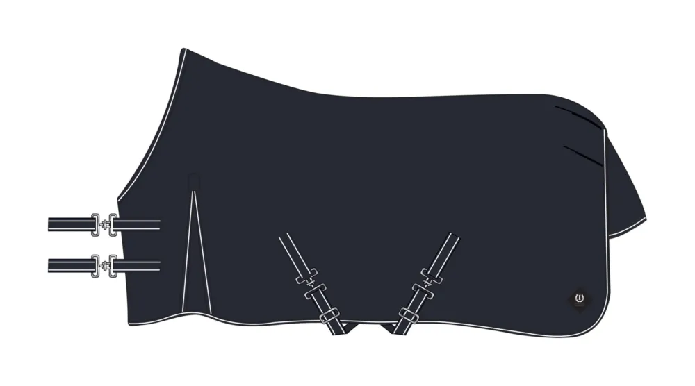 Couverture de paddock Imperial Riding Basic sans couvre-cou Summer - 155 cm - Marine Petit Prix