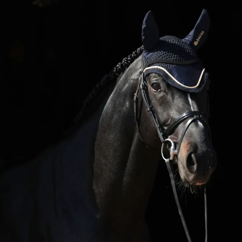 Bonnet anti-mouches Bucas - Bleu marine / or Prix Promo