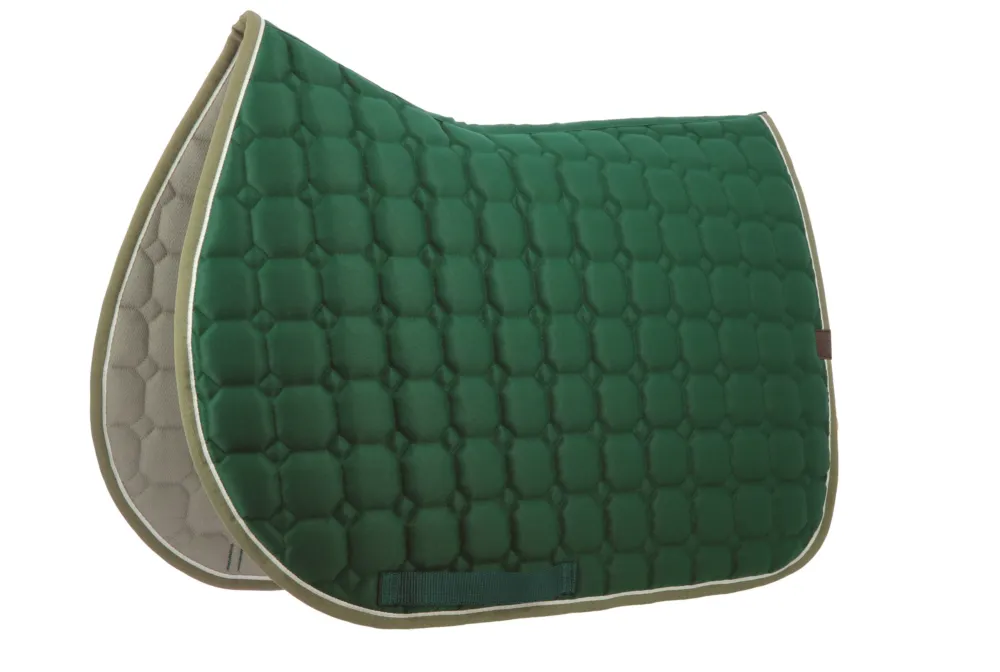Tapis de selle Equithme Orion – Cheval – Vert fonc Offre Du Jour