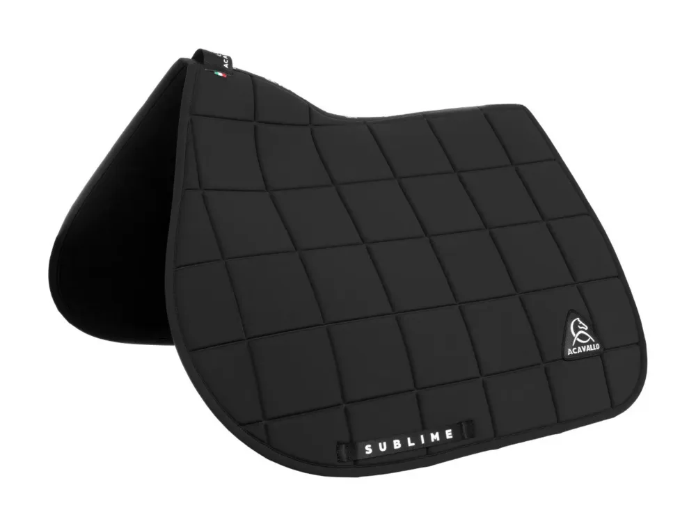 Acheter En Ligne Tapis de selle CSO Acavallo Sublime en tissu technique  carreaux – Noir